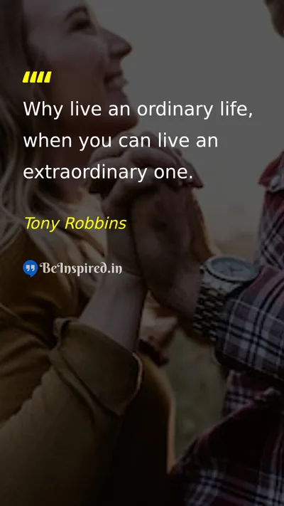 Tony Robbins Picture Quote on life motivation inspiration 