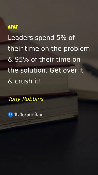 Tony Robbins Picture Quote on leadership discipline success 