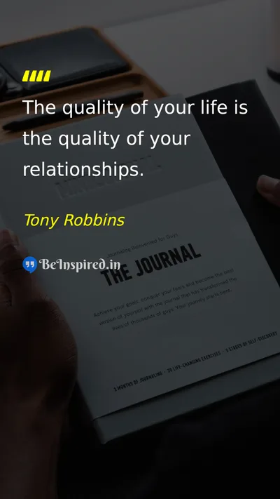 Tony Robbins Picture Quote on life relationships happiness 