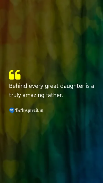 Unknown Picture Quote on father daughters pride 