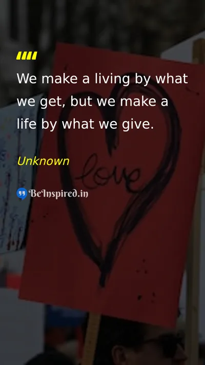 Unknown Picture Quote on life giving meaning contribution 