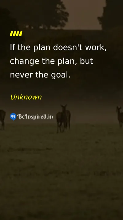 Unknown Picture Quote on perseverance goals change success 