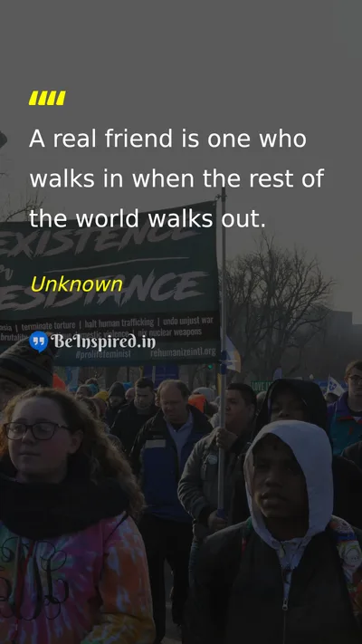 Unknown Picture Quote on friendship loyalty support relationship 