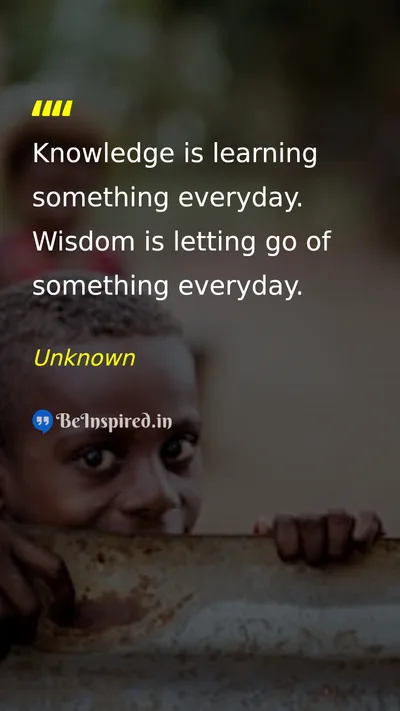 Unknown Picture Quote on wisdom education 