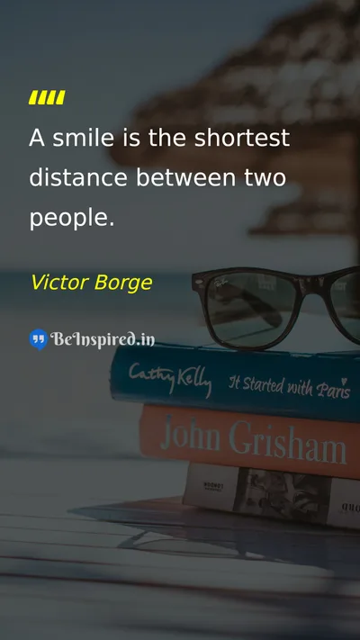 Victor Borge Picture Quote on connection communication happiness relationship 