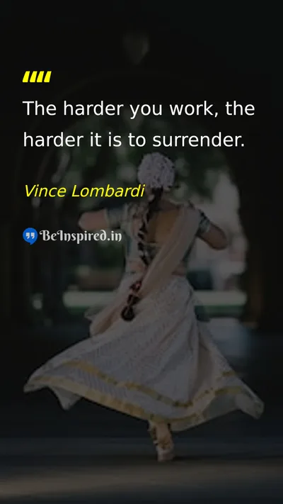 Vince Lombardi Picture Quote on hard-work discipline success 