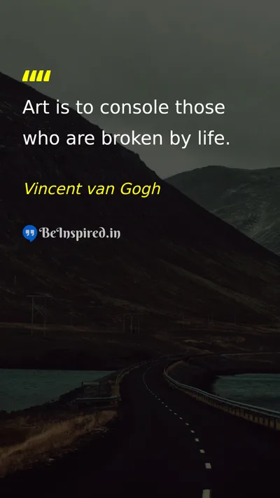Vincent van Gogh Picture Quote on life happiness 