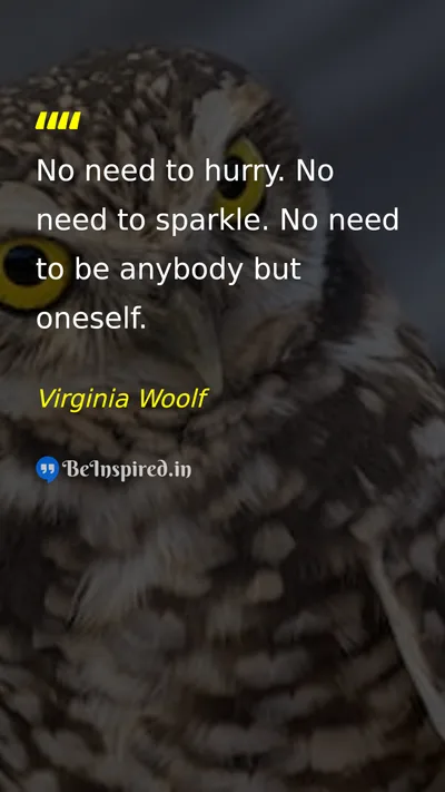 Virginia Woolf Picture Quote on self-confidence freedom happiness 
