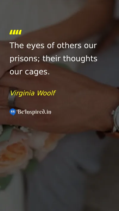 Virginia Woolf Picture Quote on freedom self-confidence 