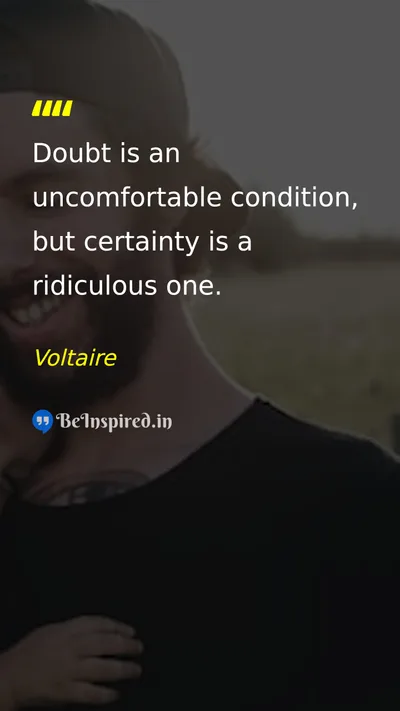 Voltaire Picture Quote on wisdom life 