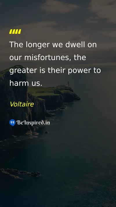 Voltaire Picture Quote on life patience happiness wisdom 
