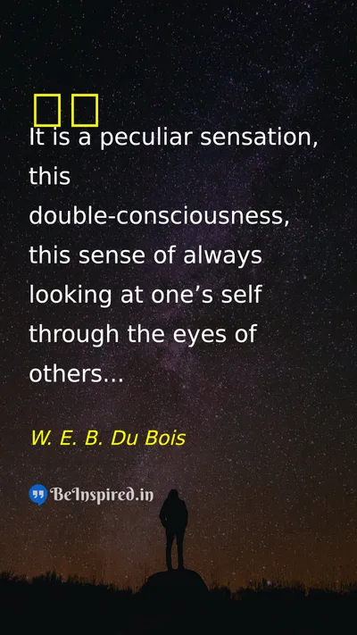 W. E. B. Du Bois Picture Quote on self-respect 