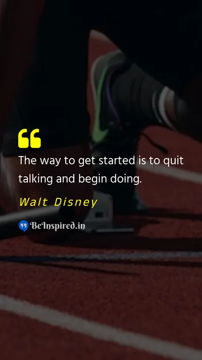 Walt Disney Picture Quote on talk do motivational 