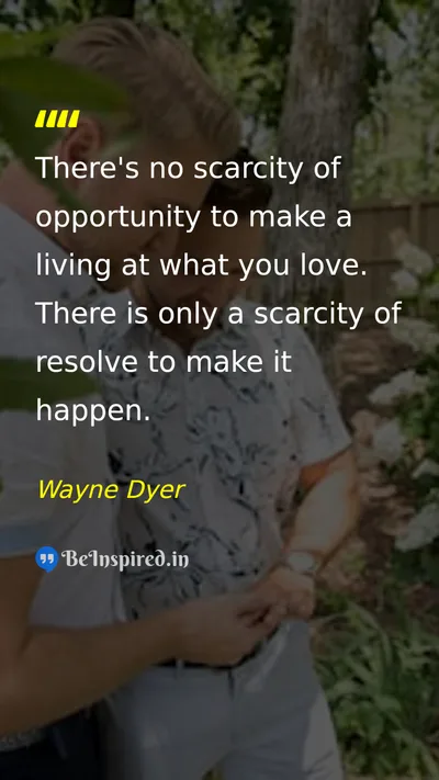 Wayne Dyer Picture Quote on success hard-work discipline 