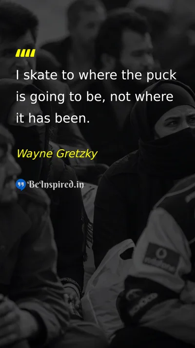 Wayne Gretzky Picture Quote on leadership time success 