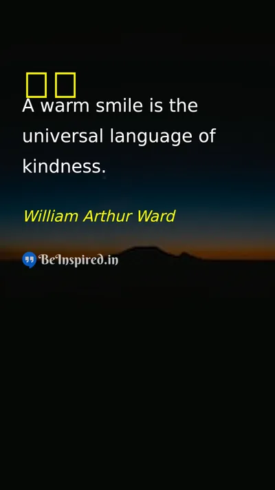 William Arthur Ward Picture Quote on smile 