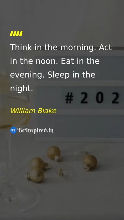William Blake Picture Quote on time discipline life 
