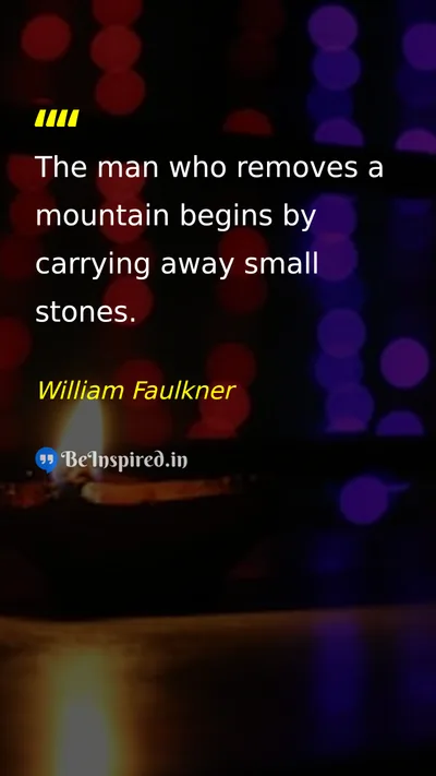 William Faulkner Picture Quote on hard-work discipline success patience 