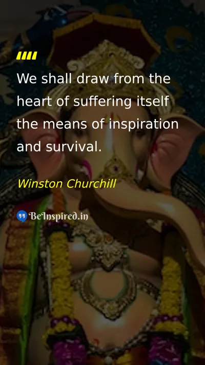 Winston Churchill Picture Quote on hope motivation life courage 