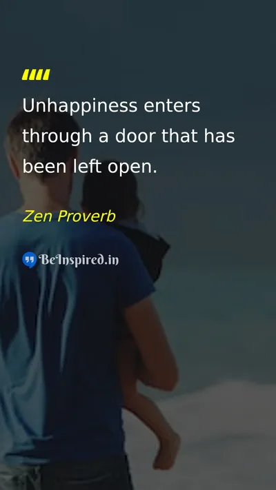 Zen Proverb Picture Quote on happiness wisdom life peace 