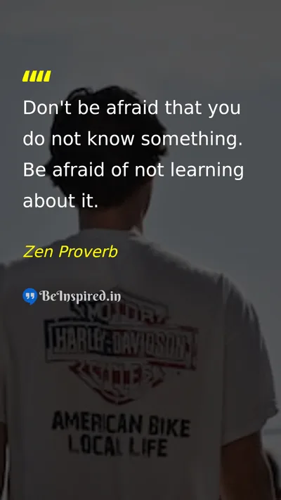 Zen Proverb Picture Quote on education wisdom life learning 