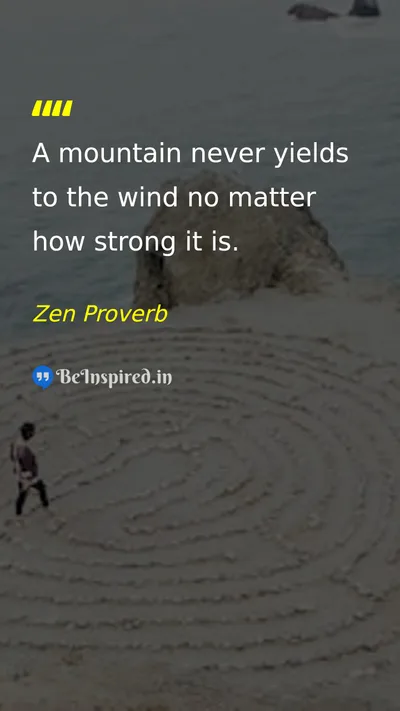 Zen Proverb Picture Quote on courage discipline motivational wisdom 