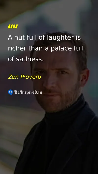Zen Proverb Picture Quote on happiness life wisdom 