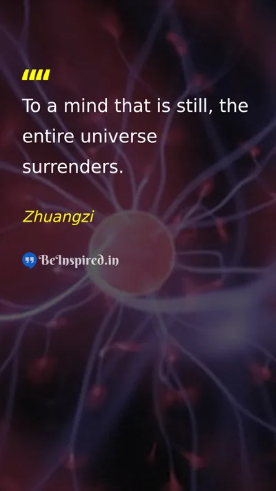 Zhuangzi Picture Quote on mind peace wisdom calm 