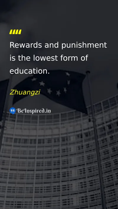 Zhuangzi Picture Quote on education wisdom 