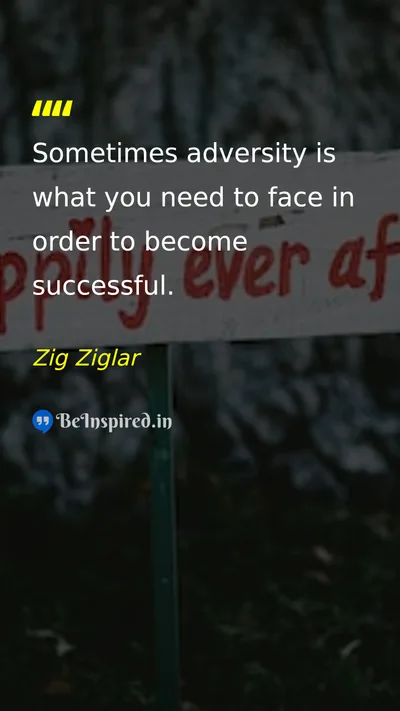 Zig Ziglar Picture Quote on success hard-work discipline change 