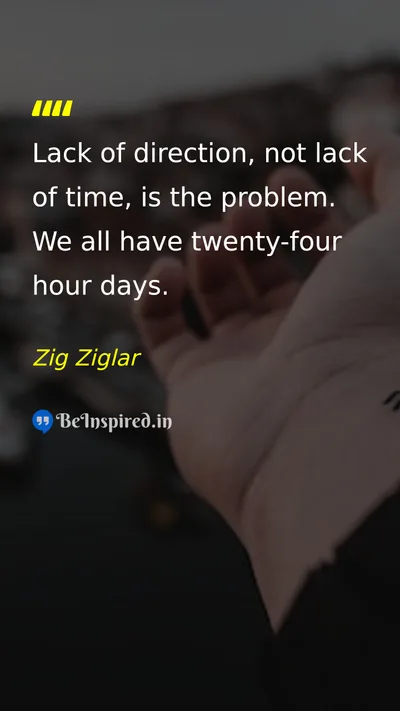 Zig Ziglar Picture Quote on time discipline success life 