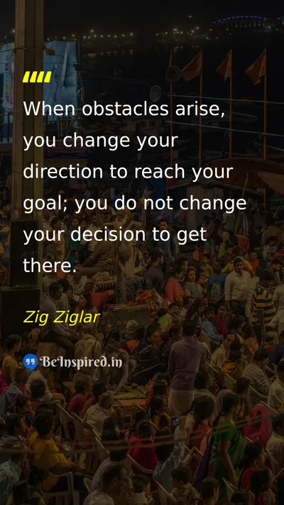 Zig Ziglar Picture Quote on success discipline focus 