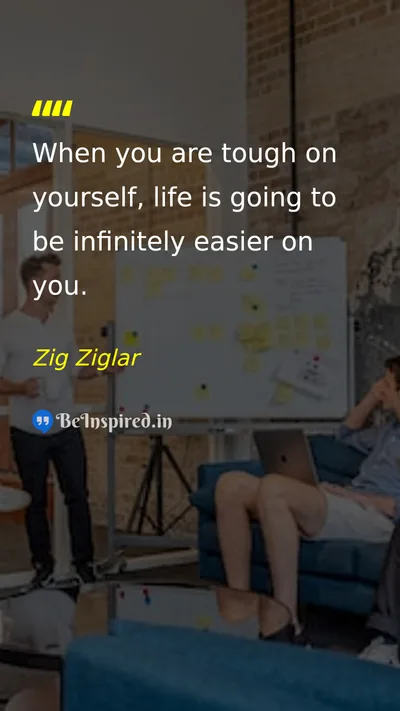 Zig Ziglar Picture Quote on discipline life self-confidence 