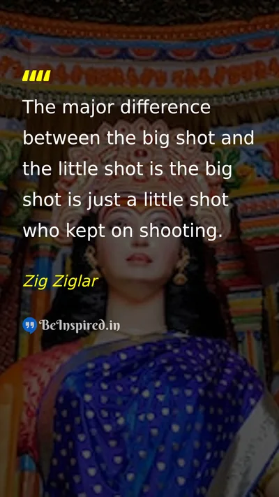 Zig Ziglar Picture Quote on success perseverance hard-work 