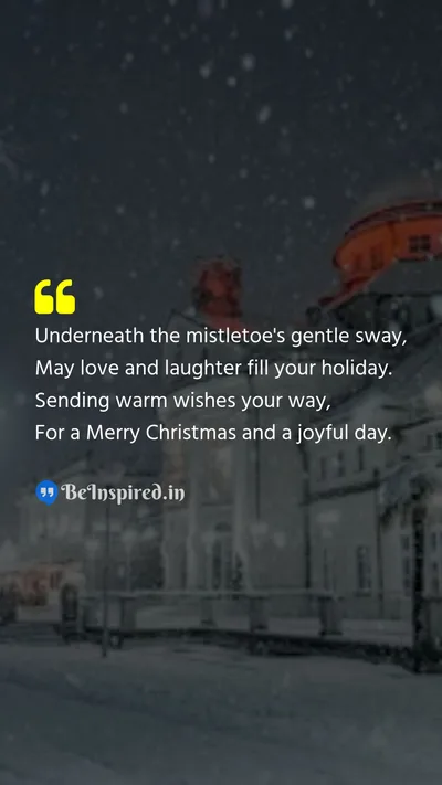 Christmas Wishes Quote related to love, laughter, warmth, celebration