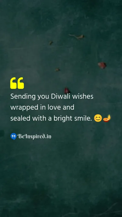 Diwali/Deepavali Wishes Quote related to diwali, love, smile