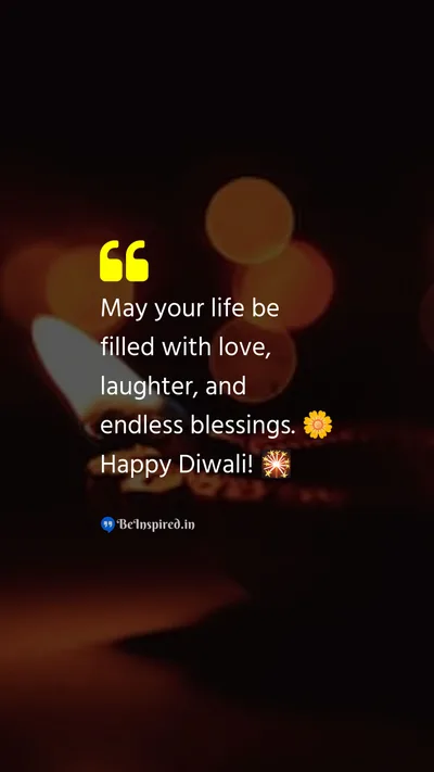 Diwali/Deepavali Wishes Quote related to diwali, love, laughter, blessings