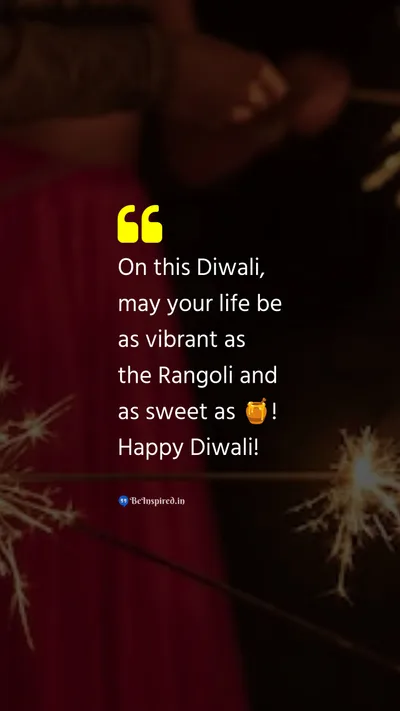 Diwali/Deepavali Wishes Quote related to diwali, rangoli, sweetness