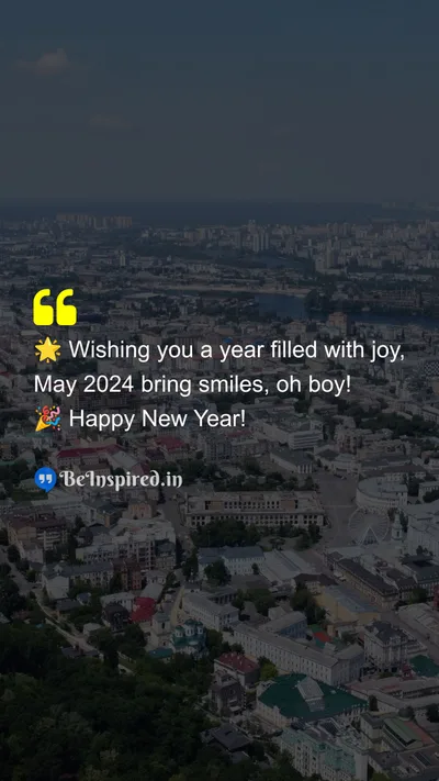New Year Wishes Quote related to joy, happiness, celebration