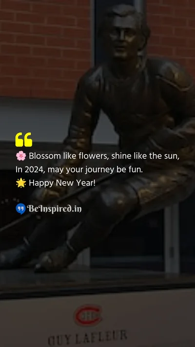 New Year Wishes Quote related to growth, fun, optimism