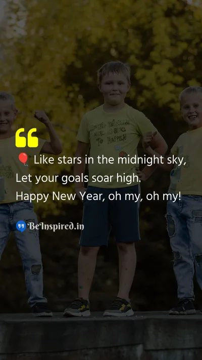 New Year Wishes Quote related to ambition, goals, dreams