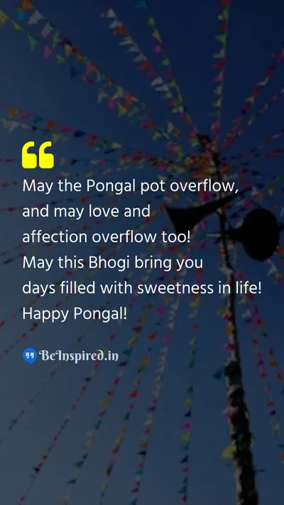 Pongal Wishes Quote related to 