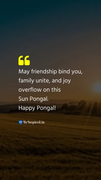 Pongal Wishes Quote related to 