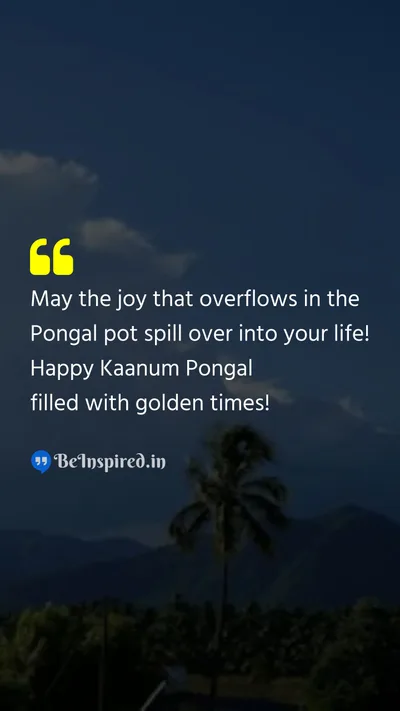 Pongal Wishes Quote related to 