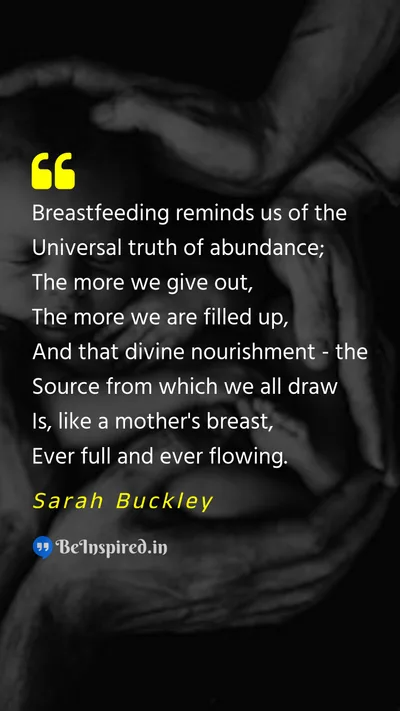 World Breastfeeding Week Quote related to breastfeeding, abundance, love, nurturing, connection