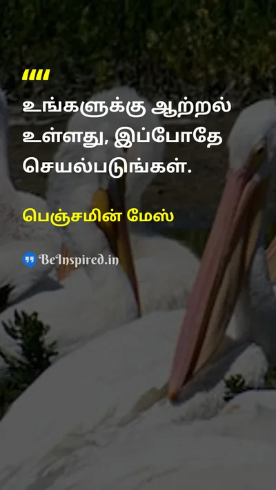 Benjamin Mays Tamil Picture Quote on motivationalஊக்கமூட்டும் hard-workகடின உழைப்பு disciplineஒழுக்கம் 