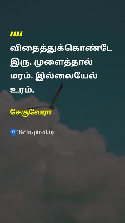 Che Guevara Tamil Picture Quote on 