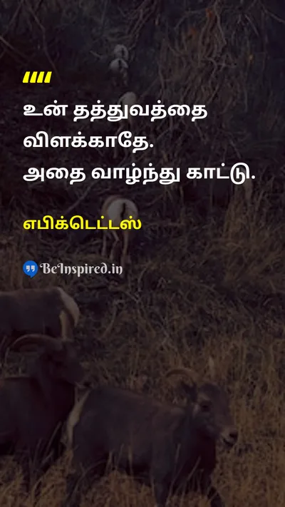 Epictetus Tamil Picture Quote on philosophyதத்துவம் actionசெயல் integrityஒருமைப்பாடு 