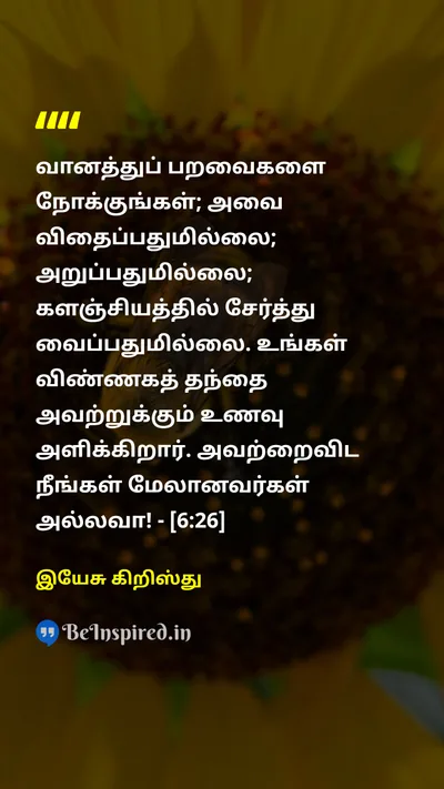 Jesus Christ Tamil Picture Quote on 