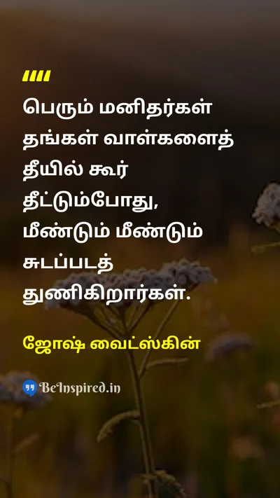 Josh Waitzkin Tamil Picture Quote on hard-workகடின உழைப்பு disciplineகட்டுப்பாடு successவெற்றி courageதைரியம் 